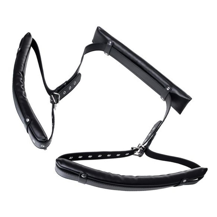 Set accesorii de restrictie, Toyfa Anonymo, perna pentru gat, negru, 145 cm