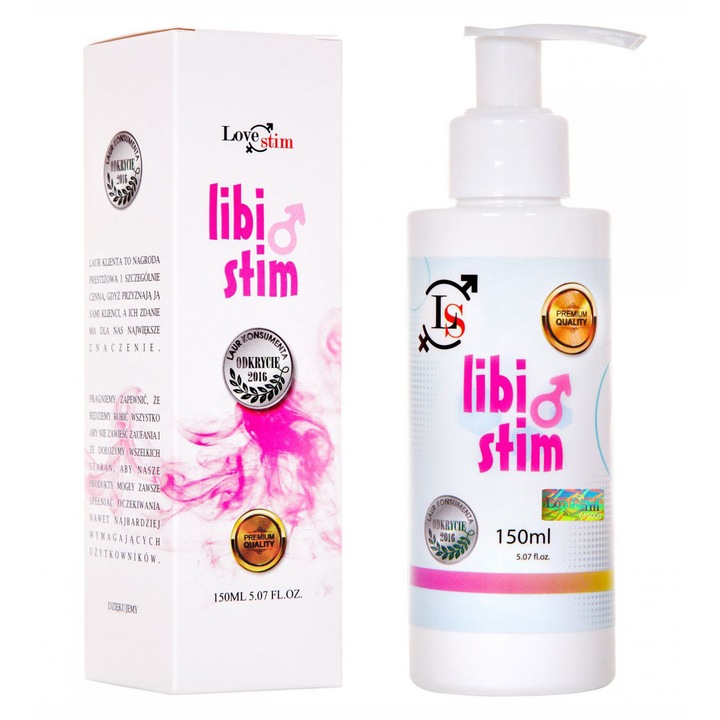 Lubrifiant LoveStim LibiStim Gel 150ml, relaxáló hatás, vágyfokozó, többszínű