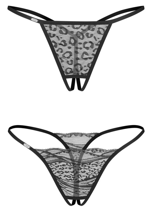 Szexi bugyi, Obsessive, Fekete, Poliészter/elasztán, S-M INT