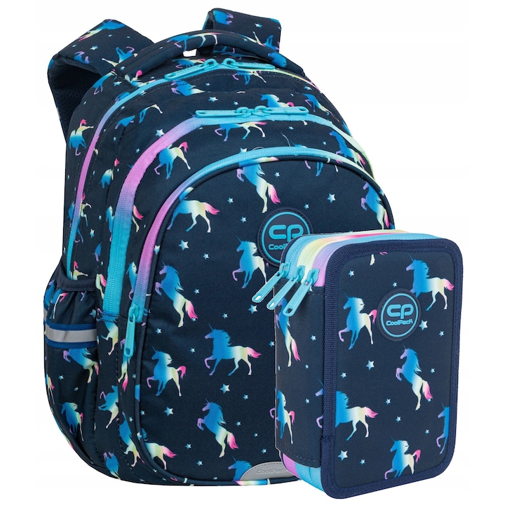Rucsac CoolPack Petrecere Unicorn, Set Complet Scolar