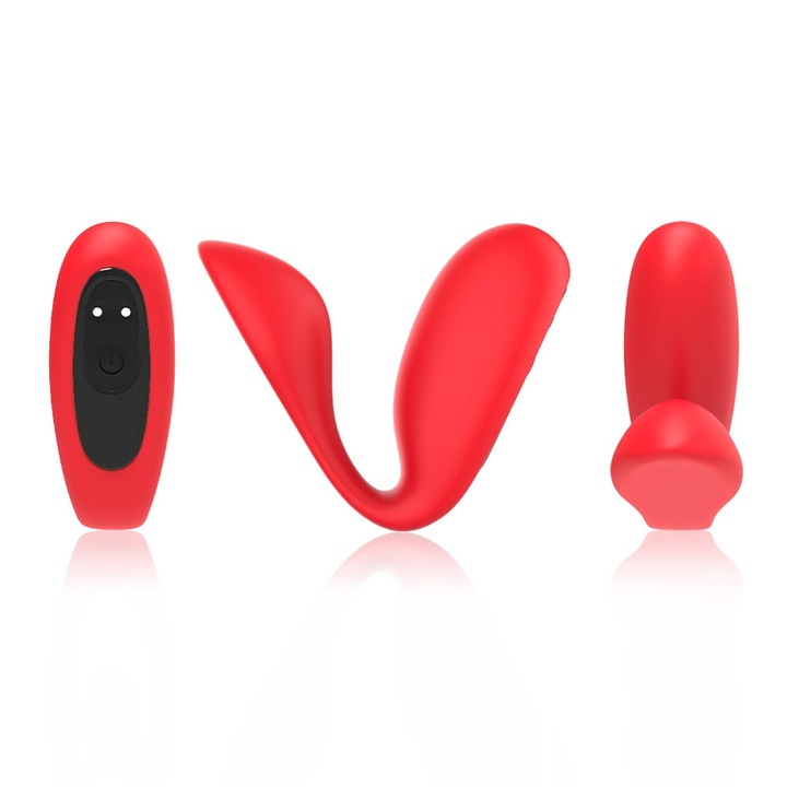 Вибратор B - Series Joy Ultrasonic Wave, 9 режима, червен, водоустойчив