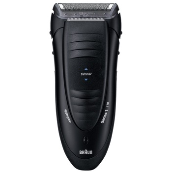 Aparat de ras electric Braun 170, Lavabil, Sistem FreeFloat, Negru Aparat de ras electric Braun 170, Lavabil, Sistem FreeFloat, Negru