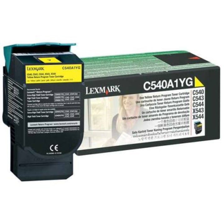 Lexmark C540A1YG toner, Sárga