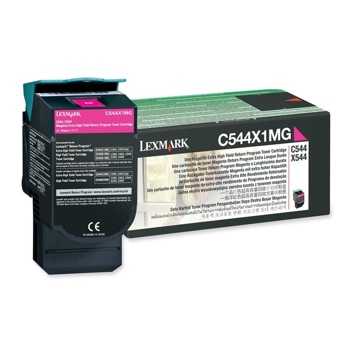 Eredeti Lexmark kazetta, 4000 oldal, kompatibilis C544 / X544