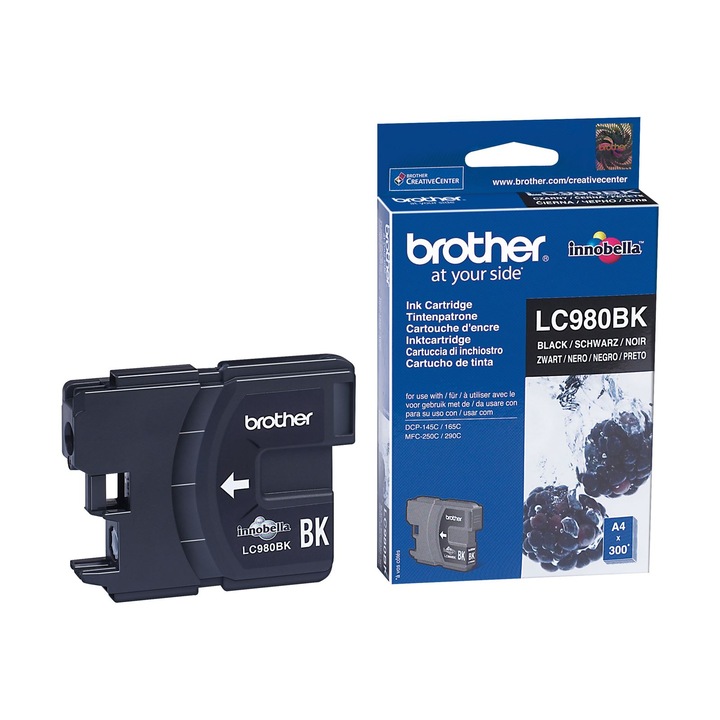 Brother LC980BK tintapatron, Fekete