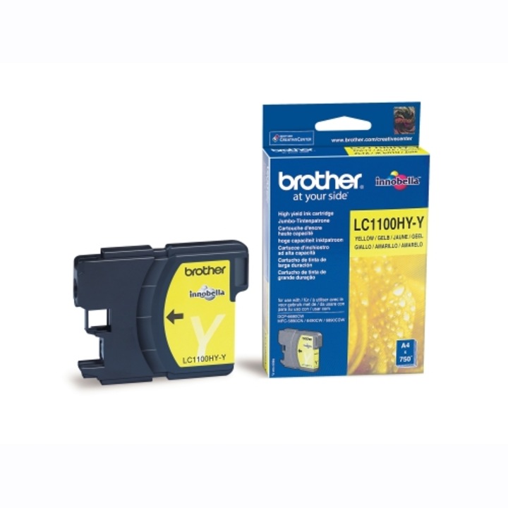 Brother LC1100HYY tintapatron, Sárga
