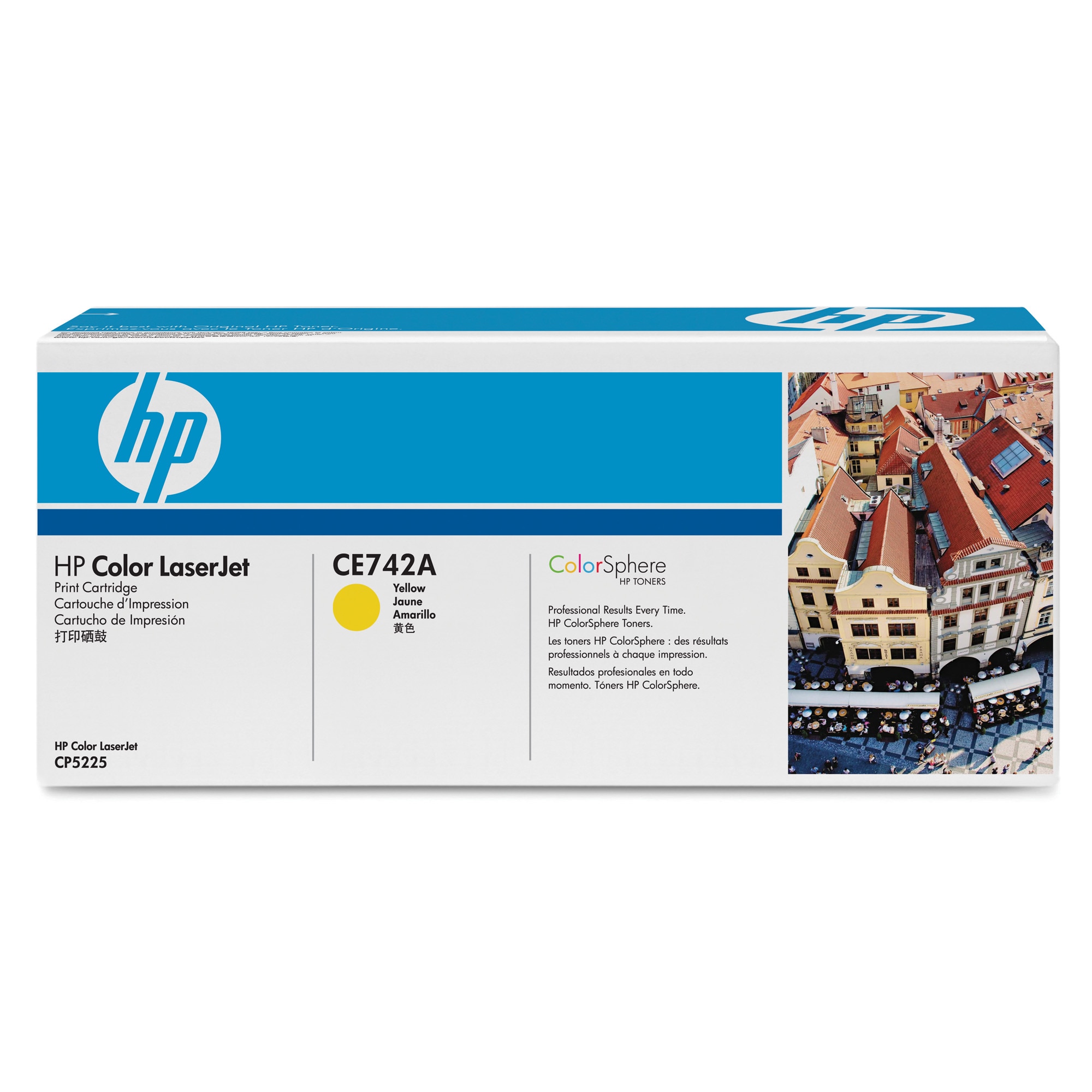 Cartus HP CE742A Galben