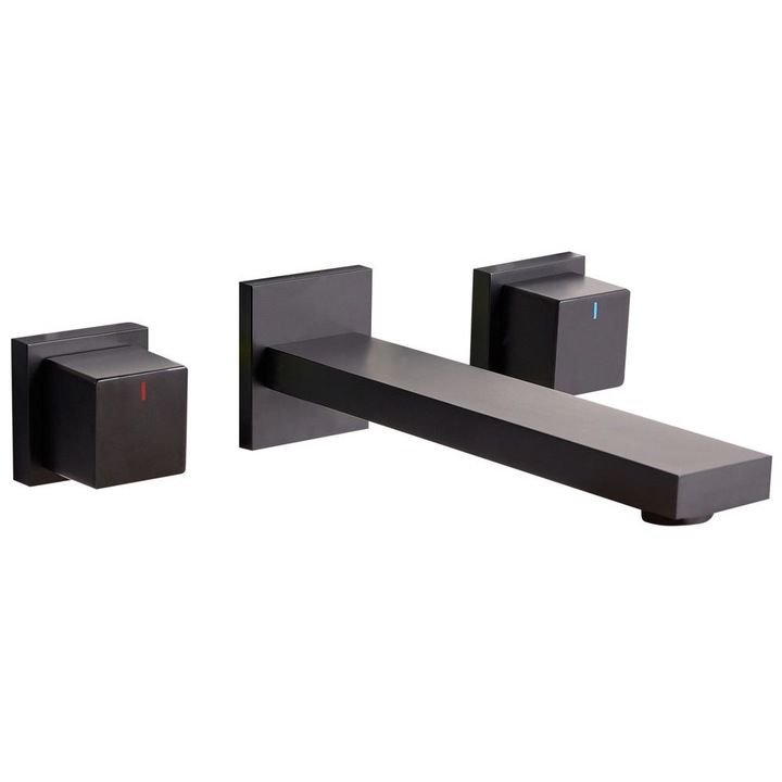 Baterie lavoar incastrata Pailon Alama Negru