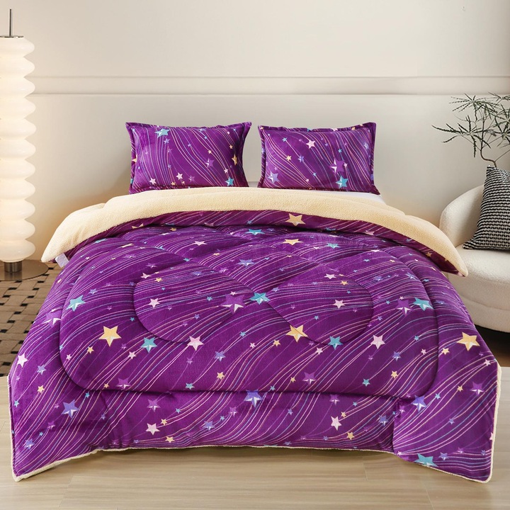 Set Pilota Cocolino 3 Piese, 200x230cm, 2 Fete de Perna 50x70cm, Mov