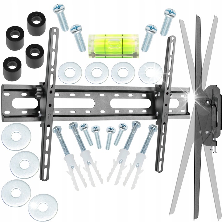 Стойка за телевизор BLOW 37"-80", черна, накланяща се, капацитет 45 кг, стандарт VESA 200x200 мм - 600x400 мм, пълен комплект с аксесоари за монтаж