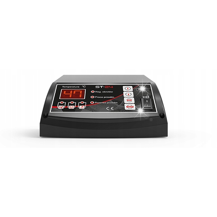 Controller pentru cazan, Tech, ST-24 Sigma, ventilator si pompa CO, 230V, 5x10x15cm, negru