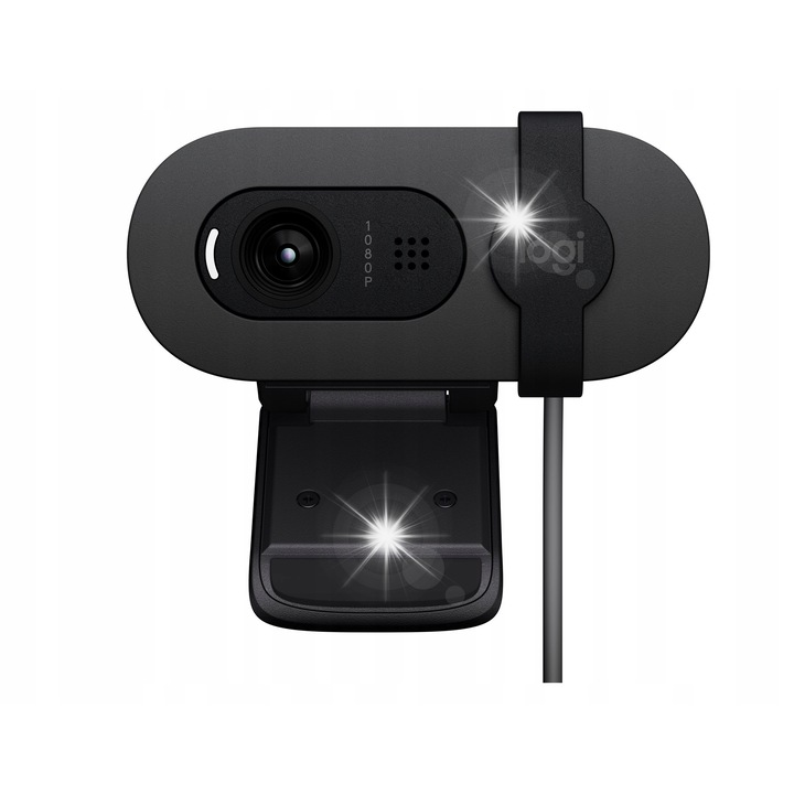 Уеб камера Logitech Brio 105, 1080p, графит, USB, 7.291x6.664x3.191см