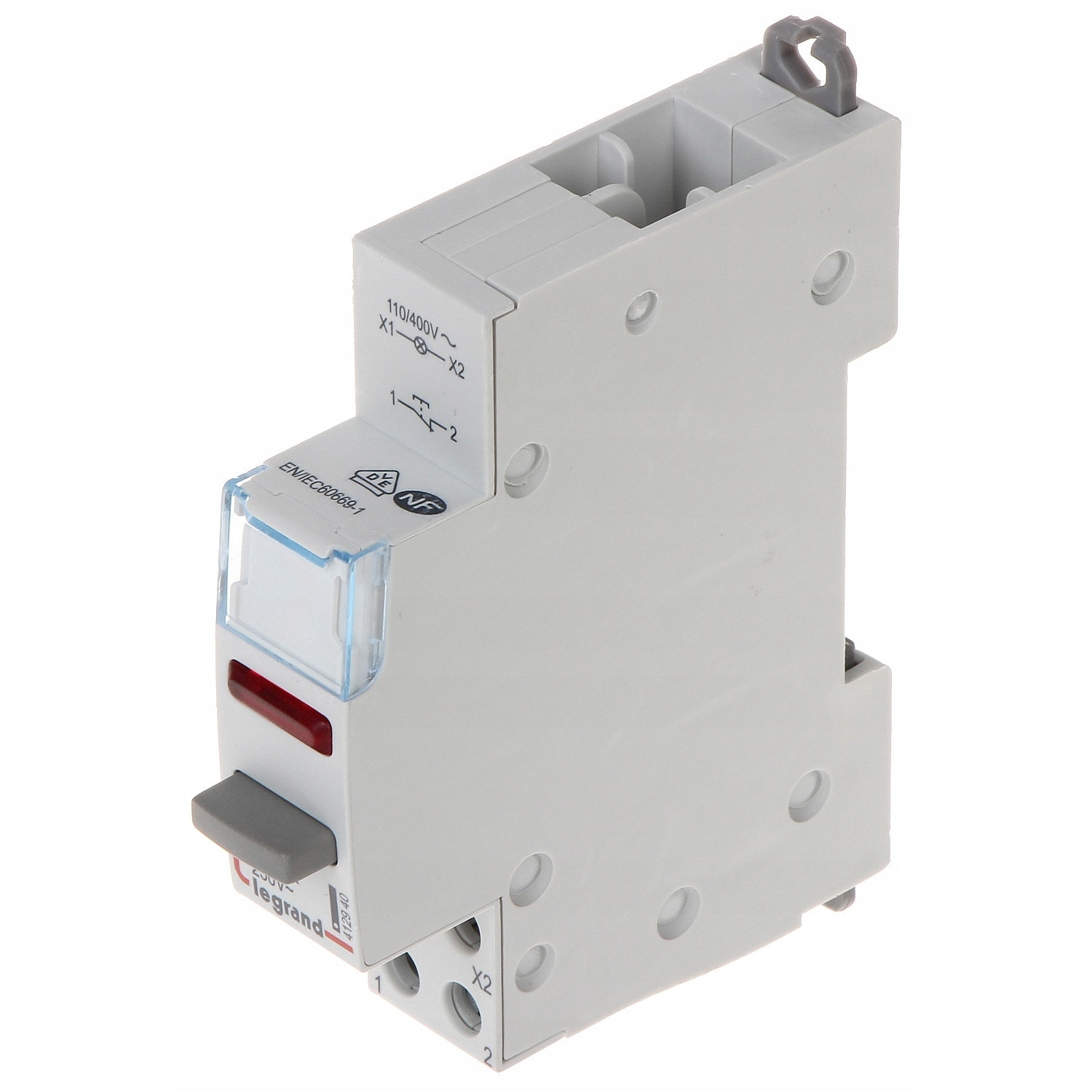 Intrerupator modular 20A 1R cu lampa LED 110/400V rosu, Legrand