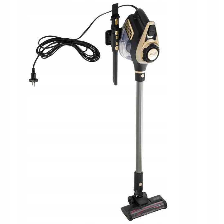 Aspirator Adler AD 7083, putere mare, design compact, negru/auriu