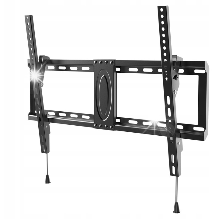 Стойка за телевизор, Ergosolid Satt-2, за телевизори 32"-80", капацитет 45 кг, регулируема, черна