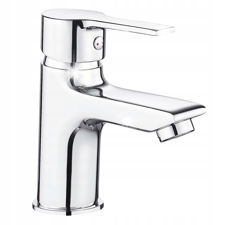 Смесител за мивка Invena Bralos, ниша, хром, 11,96 л/мин, 35 мм