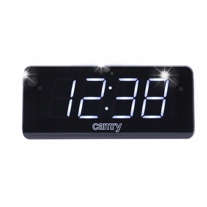 Radio cu ceas, Camry, tuner FM, 20 statii, negru