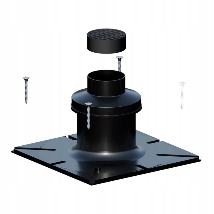 Placa acoperis plata PP 80mm Ricom, polipropilena, rezistenta la temperaturi de pana la 120°C, sistem pentru instalatii interioare