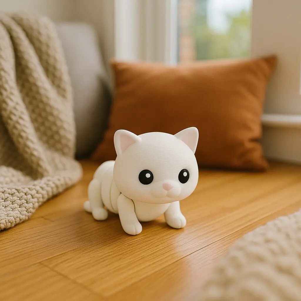 Figurina twist-a-meow cat, PrintForge®, printata 3D, model