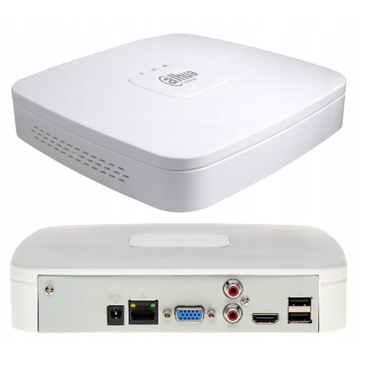 Dahua NVR2104-S3 rögzítő, 4 csatornás, fehér, 204.6x206.4x45.6mm