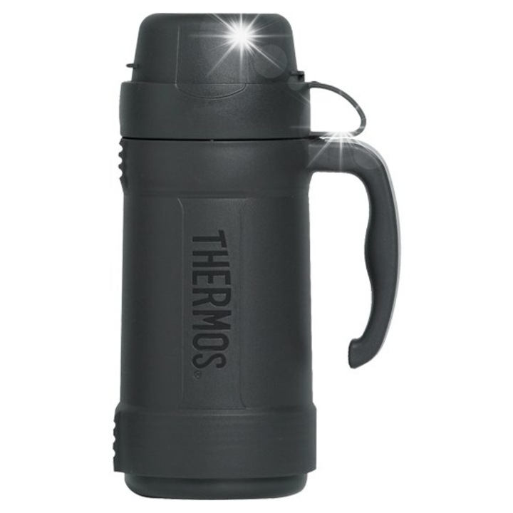 Termos Traditional, 0,5l, negru, cu suport, cu 1 cana