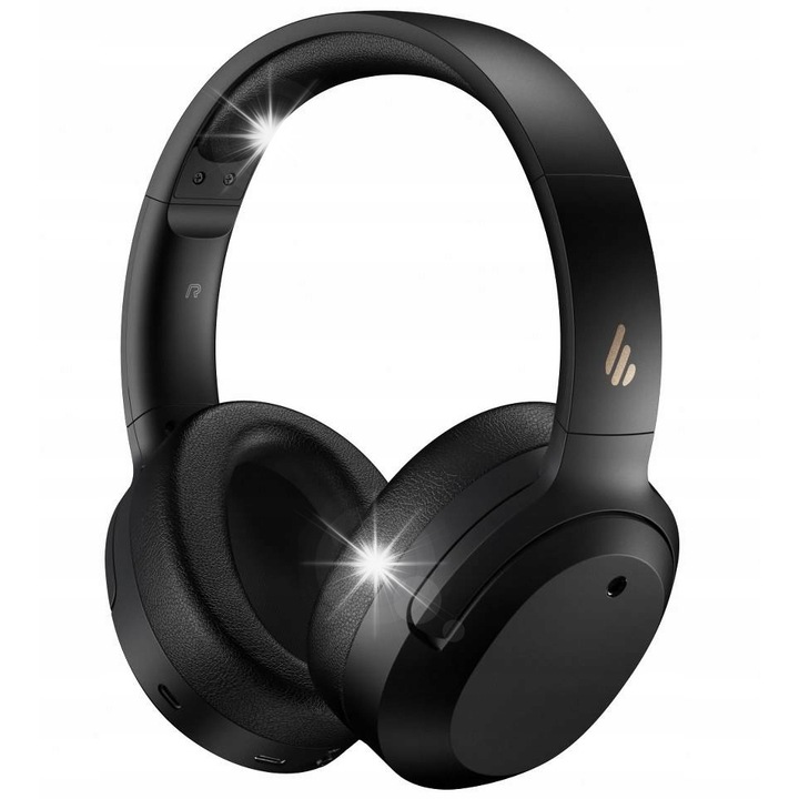 Casti wireless Edifier W820NB, ANC, Bluetooth 5.0, negru, 29-49 ore autonomie