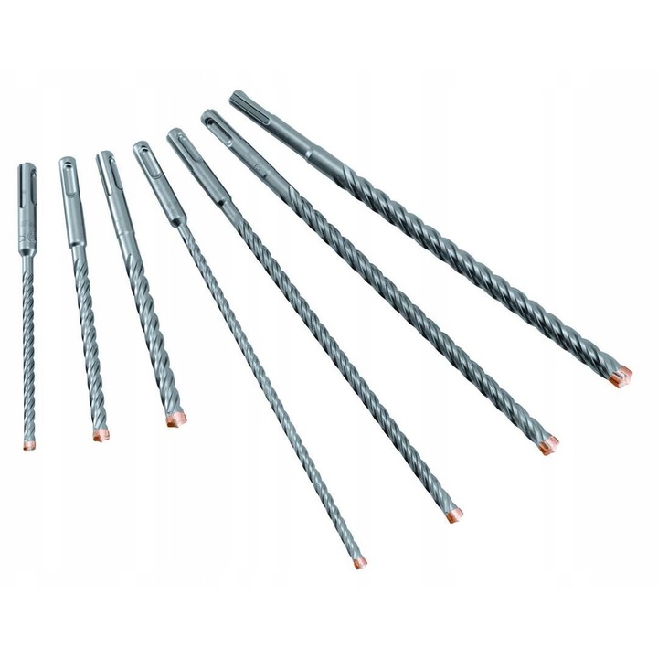 Set 7 Burghie Beton Armat SDS+ ALPEN FORCE X Mix Box