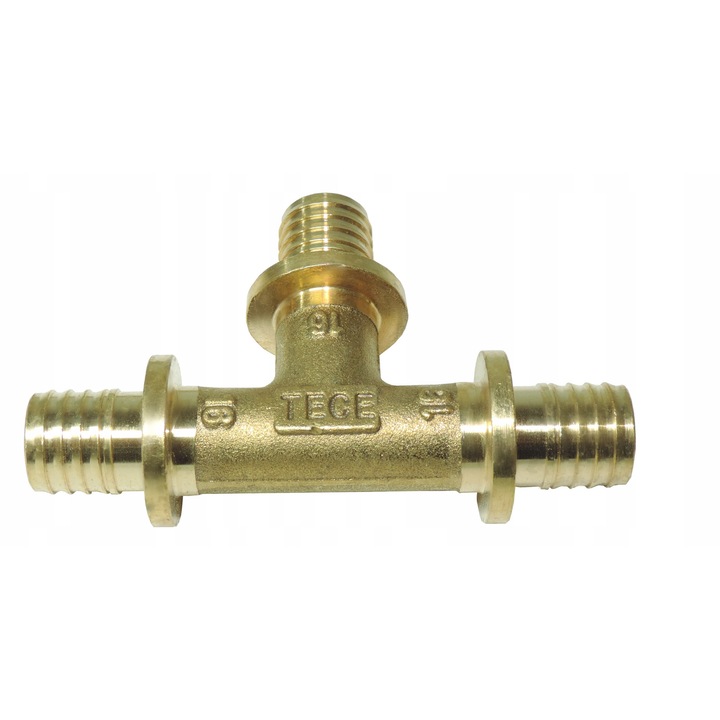 Trojnik univerzális mosdó TECE 40mm, arany színű, méretek 40x40x40cm