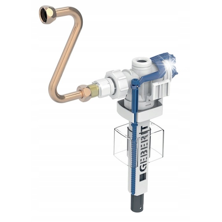 Vana de umplere Geberit tip 383 pentru toalete suspendate, 3/8", 240.705.00.5, gri