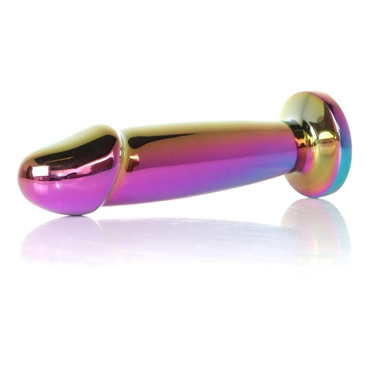 Dop anal B - Series HeavyFun, fém, 12cm, átmérő 2.8cm, gyémántokkal, többszínű