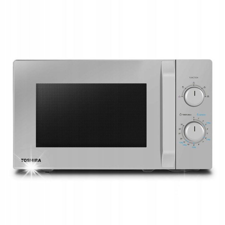 Cuptor cu microunde Toshiba MW2-MM20PF, 20L, 700W, argintiu, 44x25,9x35,7cm