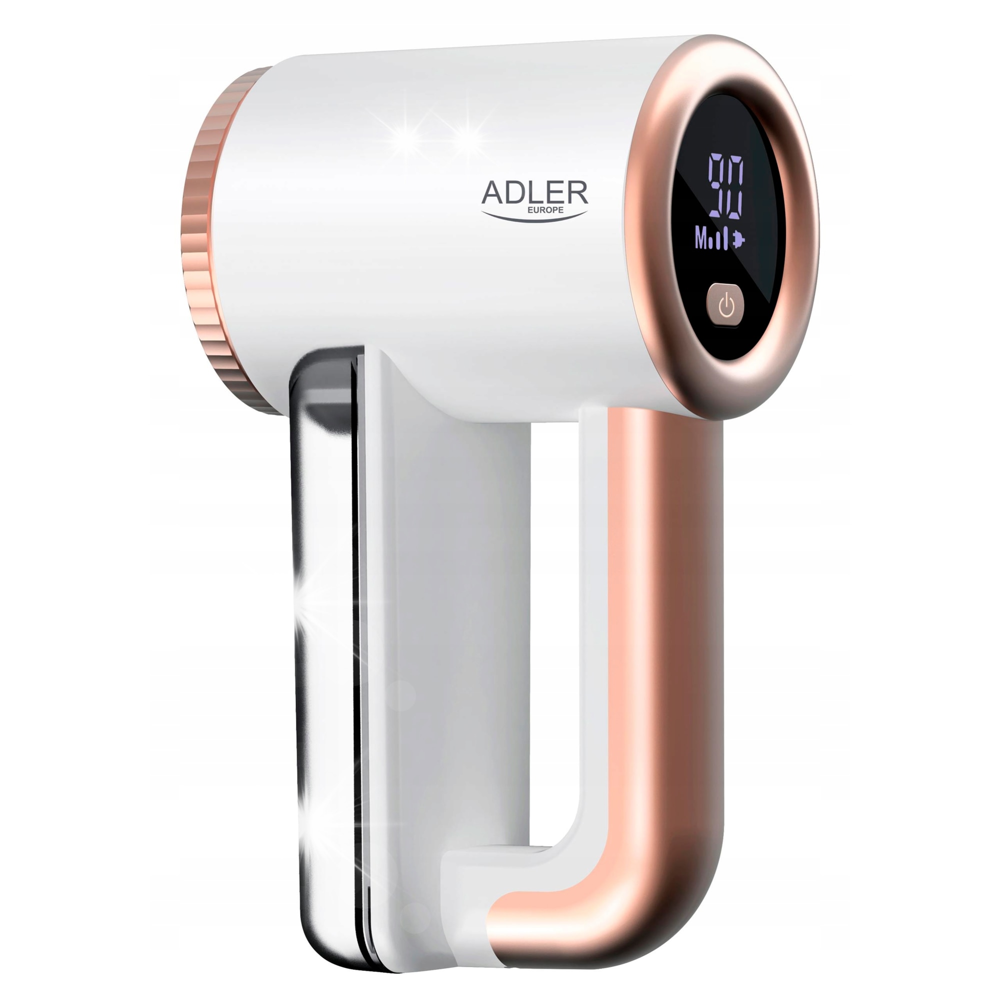 Aparat de indepartat scame Adler, 3 viteze, display LCD, 6.5cm, 18x11x7,5cm, set cu perie de curatare