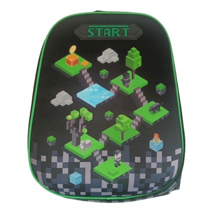 Rucsac Scolar Premium PASO MINECRAFT - Confort si Siguranta
