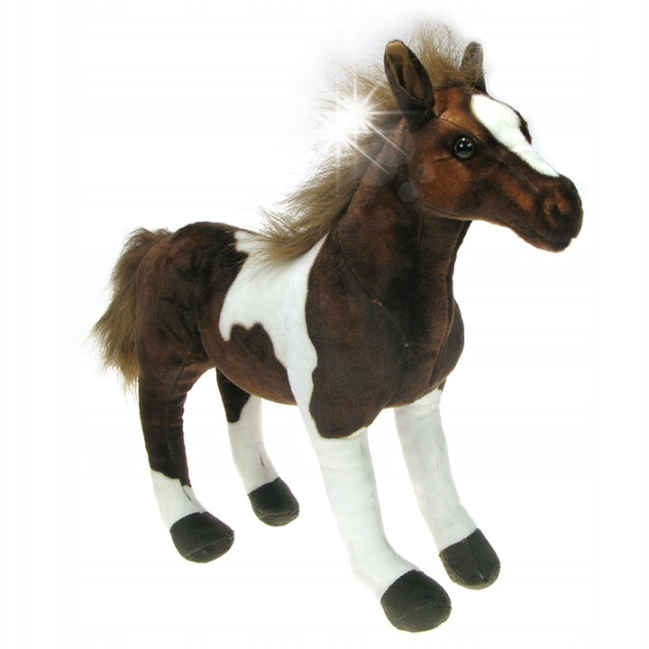 Плюшена играчка, Дуби, лакиран кон, 55 см, многоцветен