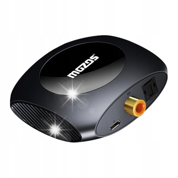 Цифрово-аналогов аудио конвертор Mozos DAC-N3, 192 kHz, 2 чипсета, 60x60x30 мм, USB 5V