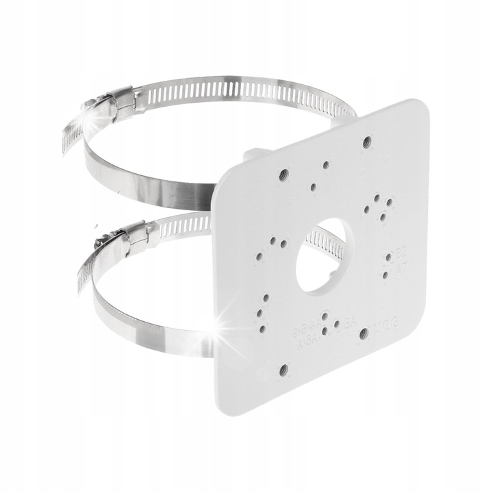 BCS tartó, fehér alumínium, 125.6x114x20mm, 3kg