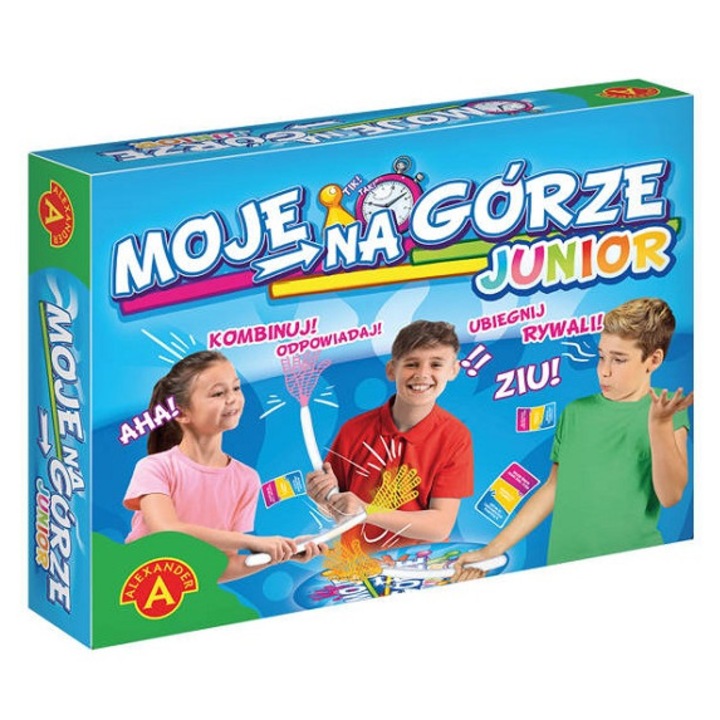 Joc de societate, Alexander, Moje na gorze Junior, set cu piese din plastic, pentru copii