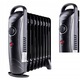 Calorifer electric Volteno, 9 zebere, 900W, negru, energoszczedny