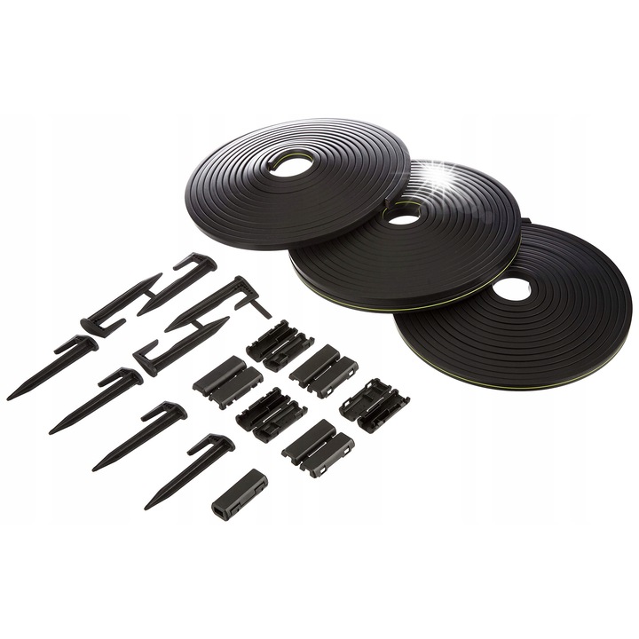 Szerszámrendező, Worx, 20m, 4x5m mágnescsíkok, 24 kampó, 8 csatlakozó, fekete, 45,5x23,5x24cm