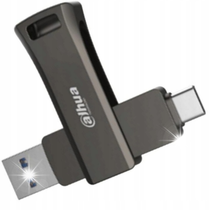 Pendrive 256GB Dahua USB-P629-32-256GB, metalic, USB 3.2 Gen1, 67.3x18.2x12.8mm