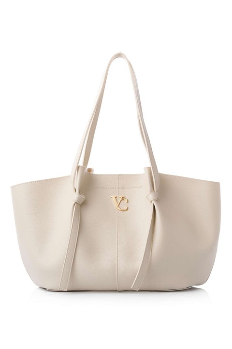 Vince Camuto, Geanta shopper din piele ecologica, Crem