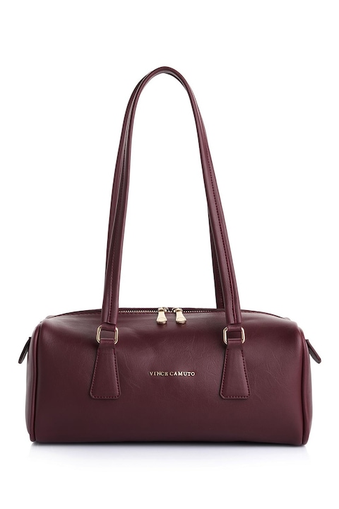 Vince Camuto, Geanta din piele ecologica cu bareta de umar, Visiniu