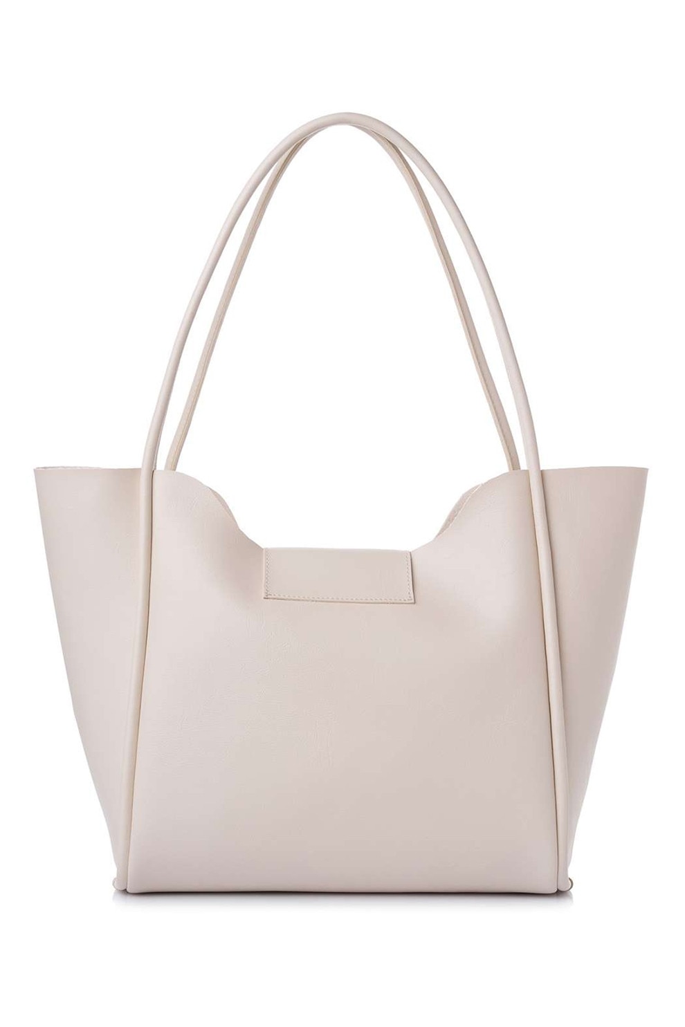 Lucky Bees, Geanta shopper din piele ecologica, Crem - eMAG.ro