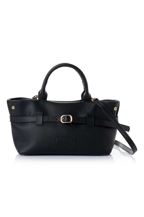 Lucky Bees, Grace csatos műbőr kézitáska, Fekete