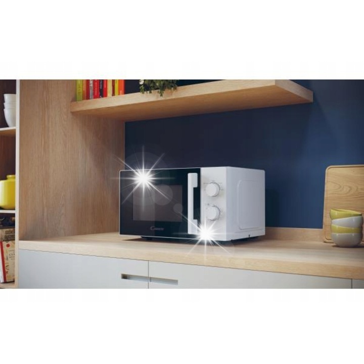 Cuptor cu microunde Candy Idea, 20 l, 700 W, alb-negru, control mecanic