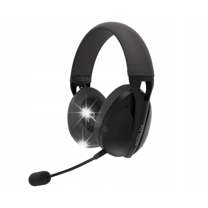 Casti gaming wireless Defender PHANTOM PRO, 7.1, reducere zgomot, negru, set