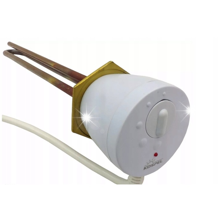 Rezistenta electrica cu termostat, Kospel, GRW, 3kW, 6/4, 350mm, 230V