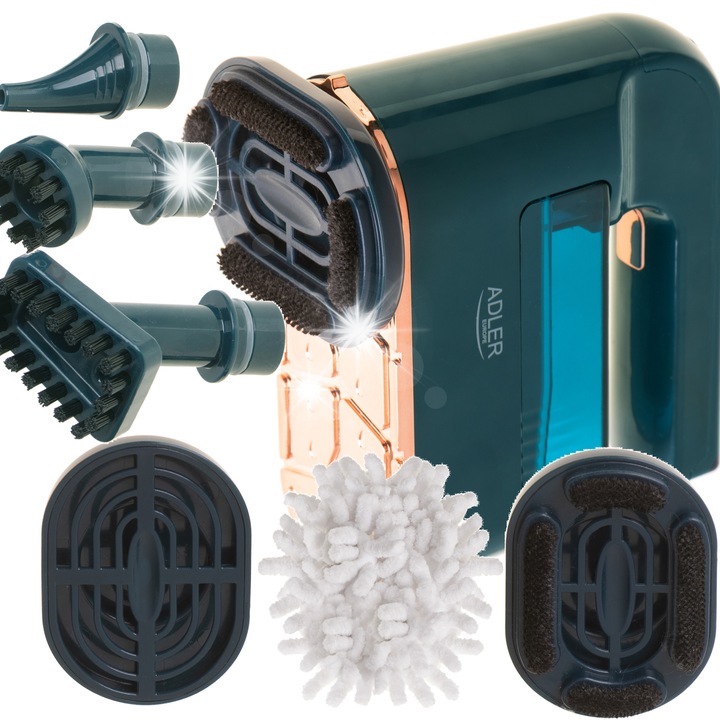 Parownica Adler AD 7050, 1200W, multifunctional, set cu 5 accesorii, alb