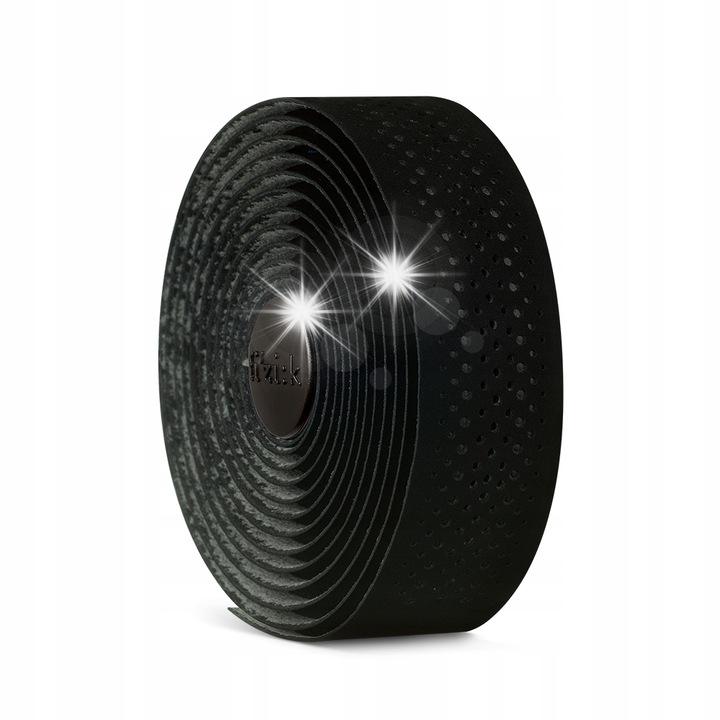 Banda ghidon bicicleta Fizik Tempo Soft 3mm, microtex, negru, set complet