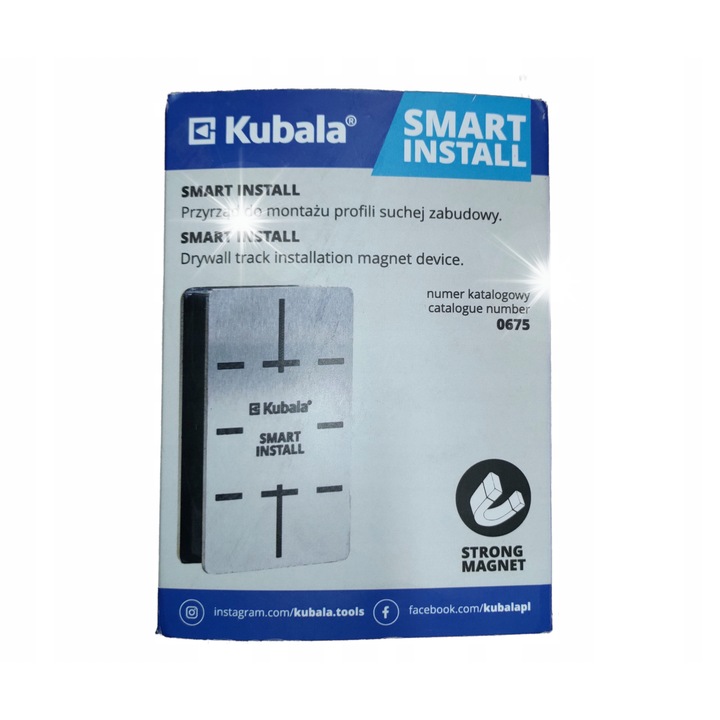 KUBALA Set instrumente montaj profile uscate 0675, magneti puternici, dimensiuni precise